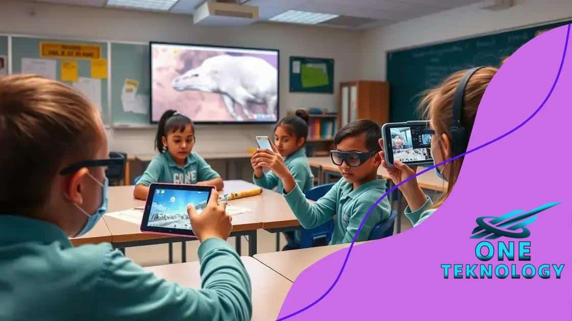 Real-world applications of AR in classrooms