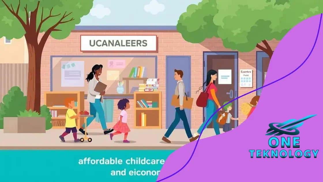 Economic benefits of affordable childcare