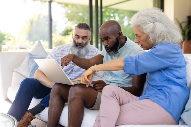 A diverse group of patients interacting with telehealth technology, showcasing various ages and demographics, emphasizing accessibility in US healthcare.