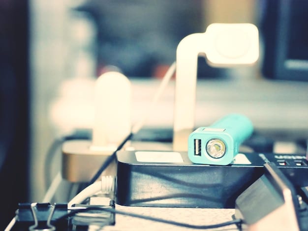 A close-up shot of a lab environment featuring scientists working on battery technology. Focus should be on the advanced equipment and the dedication of the researchers, capturing the essence of technological innovation in sustainable energy.