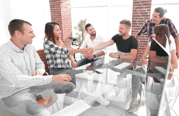 A visually appealing image showcasing a team brainstorming session in a brightly lit, collaborative workspace. Sticky notes, whiteboards filled with ideas, and enthusiastic expressions should convey the spirit of creativity and innovation in a startup environment.