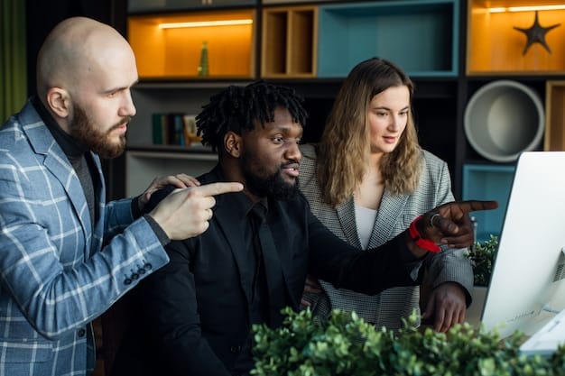 An image of a diverse team brainstorming in a modern office, illustrating the collaborative effort behind successful startups.