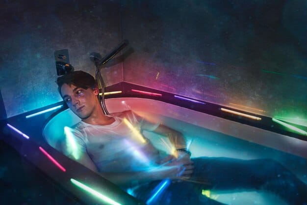 A dynamic shot of a gaming projector displaying a fast-paced video game with vibrant colors and smooth motion, demonstrating its low input lag and high refresh rate.