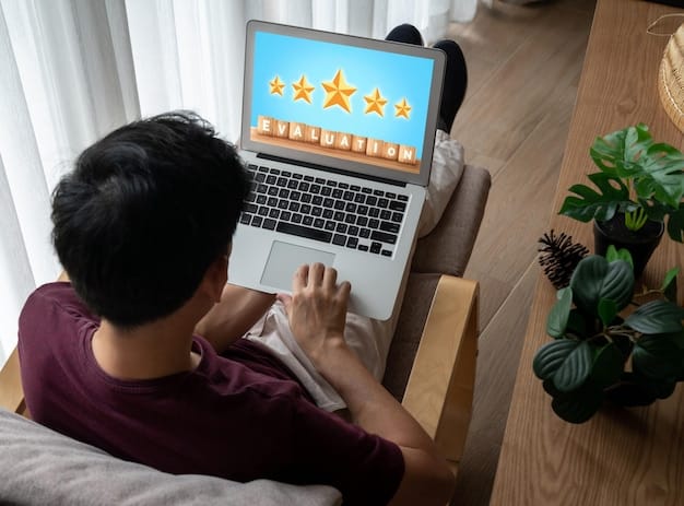 A computer screen displaying an online shopping website with product reviews and ratings visible. The reviews are a mix of positive and negative feedback, with star ratings accompanying each review.