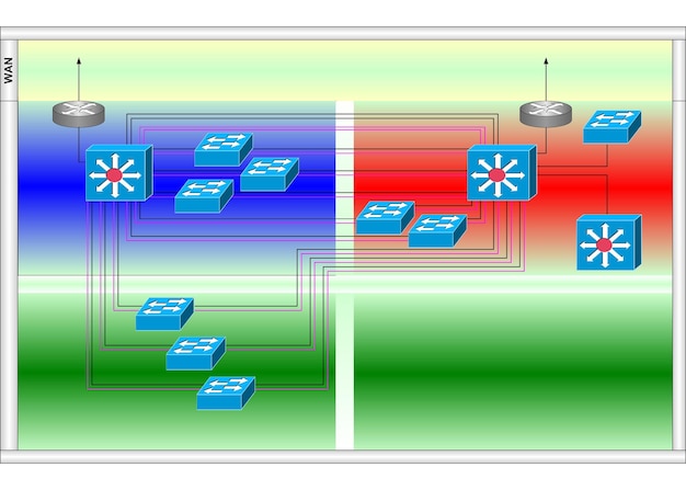 A detailed diagram illustrating the internal architecture of an octa-core processor, showcasing its eight cores and their interconnections. The diagram is color-coded to differentiate between the cores and highlight their individual functions.
