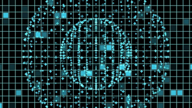 A digital graphic illustrating Shor's algorithm breaking an RSA encryption key, with a visual representation of a quantum computer successfully factoring large prime numbers.