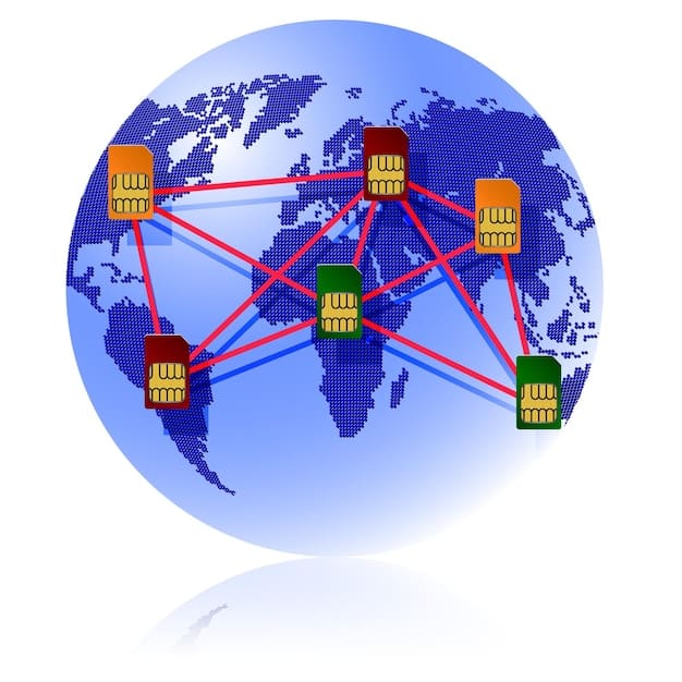A visual representation of a global supply chain, depicted as interconnected nodes representing different countries and processes. The nodes are linked by lines, symbolizing the flow of goods and information. The image has a futuristic, tech-driven feel.