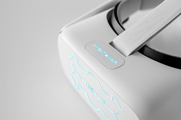 A detailed shot of the 'Clarity' AR glasses' temple, highlighting the subtle textured finish and the small, sleek integrated button layout for controls, with a clean blurred background.