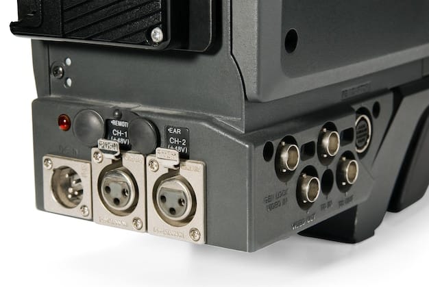A close-up shot of the back panel of the StreamBox Ultra, showcasing its various ports (HDMI, USB, Ethernet, power) with clear labels, emphasizing its versatile connectivity options for future integrations.