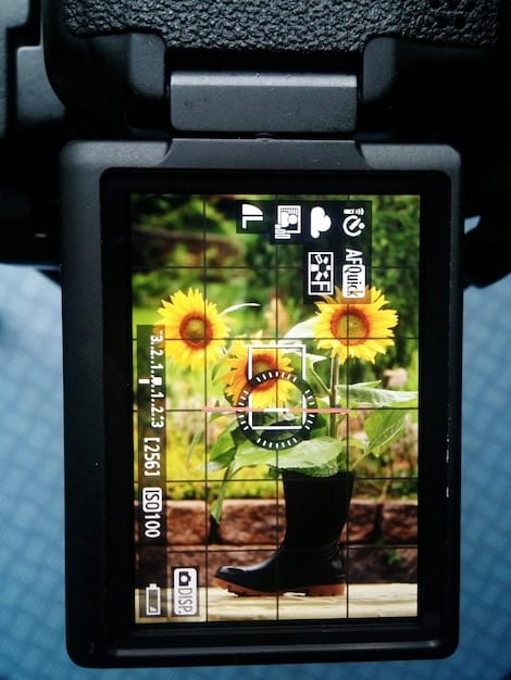 A detailed shot of the PhotoSharp Camera's menu system displayed on its rear LCD, showing clearly organized settings and a user-friendly interface.