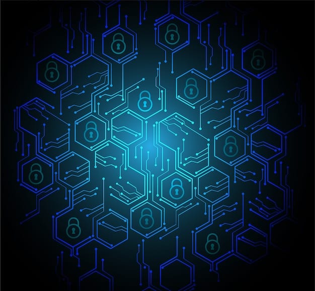 A stylized depiction of a secure, multi-layered data network, with abstract quantum-resistant cryptographic symbols integrated into its structure, showcasing a fortified digital environment. Emphasize interlocking shields and complex, resilient data pathways.