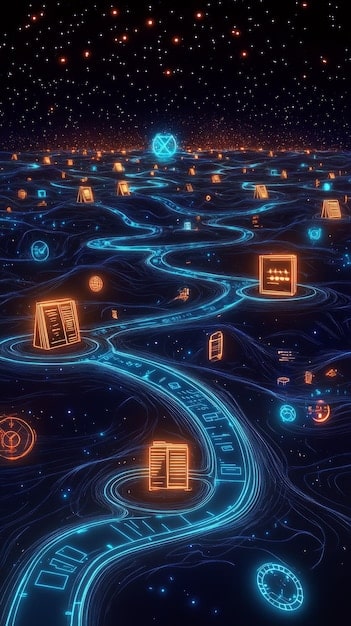 A detailed roadmap showing a phased transition from classical to quantum-safe cryptography, with milestones and timelines, representing the challenges and plan for US data security.